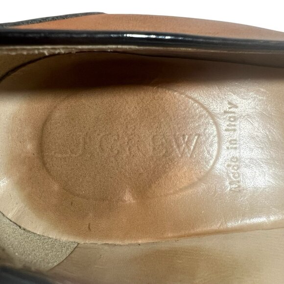 J. CREW Women’s Italian LEATHER TONI TASSEL LOAFERS Brown/Black SIZE 7 - Picture 9 of 11